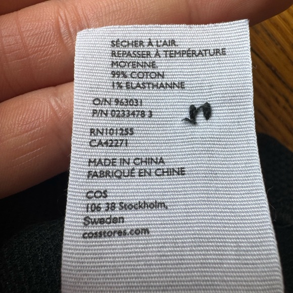 COS Green Textured POLO - Picture 4 of 14